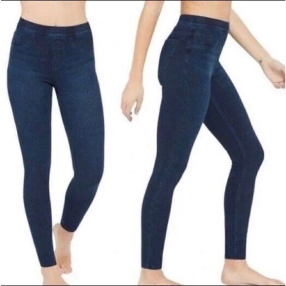 Spanx Pull on Skinny Ankle Denim Slimming S\P Jeggings - Picture 1 of 7